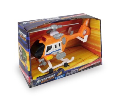 Adventure Force Light & Sound Mini City Service Vehicle - Rescue Helicopter