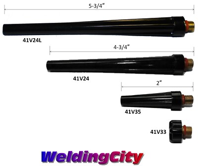 WeldingCity® Pack of 5 Long Back Cap 41V24 TIG Welding Torch 9/20/25 | US Seller
