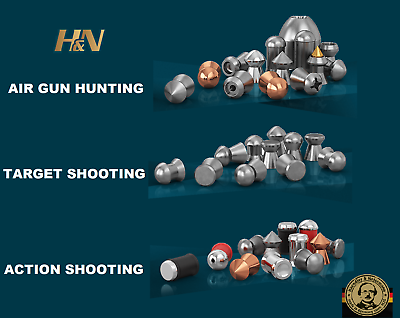 H&N Pellets .177/4.50mm & .22/5.50mm for Hunting Plinking Targets Shooting & +
