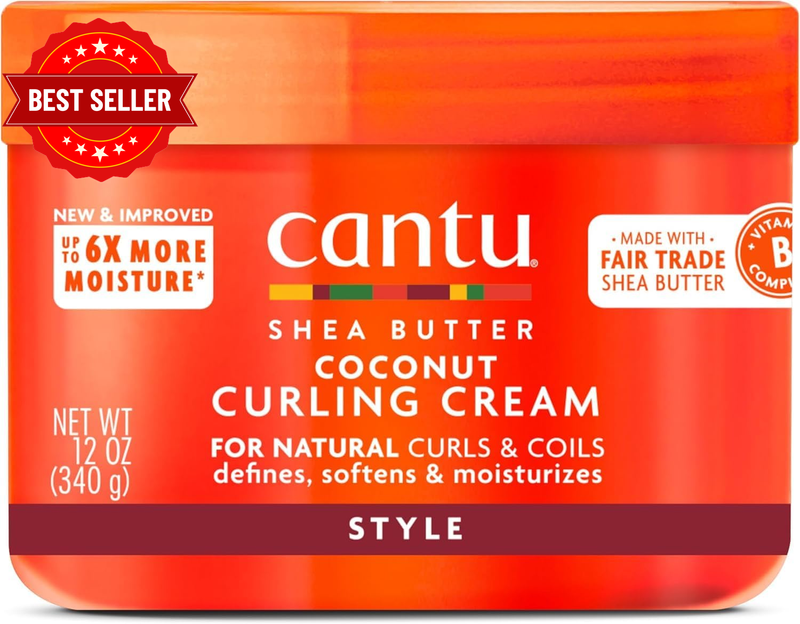 Shea Butter for Natural Hair Coconut Curling Cream 12 Oz.