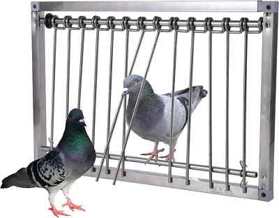 1PC Bird Cages Trap Pigeon Door Wire Bars Frame Entrance U-Trap for Pigeon Door