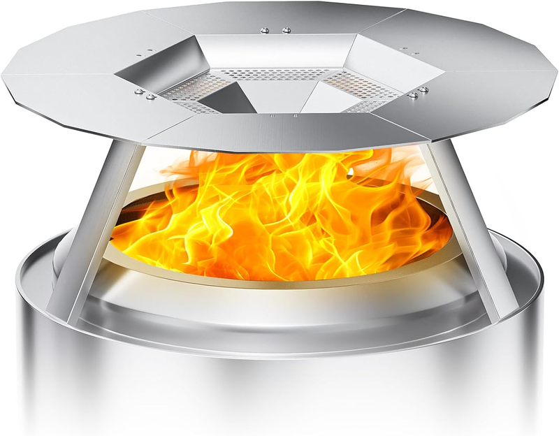 Heat Deflector for Solo Stove Ranger 15’’, 304 Stainless Steel Heat Diffuser wit