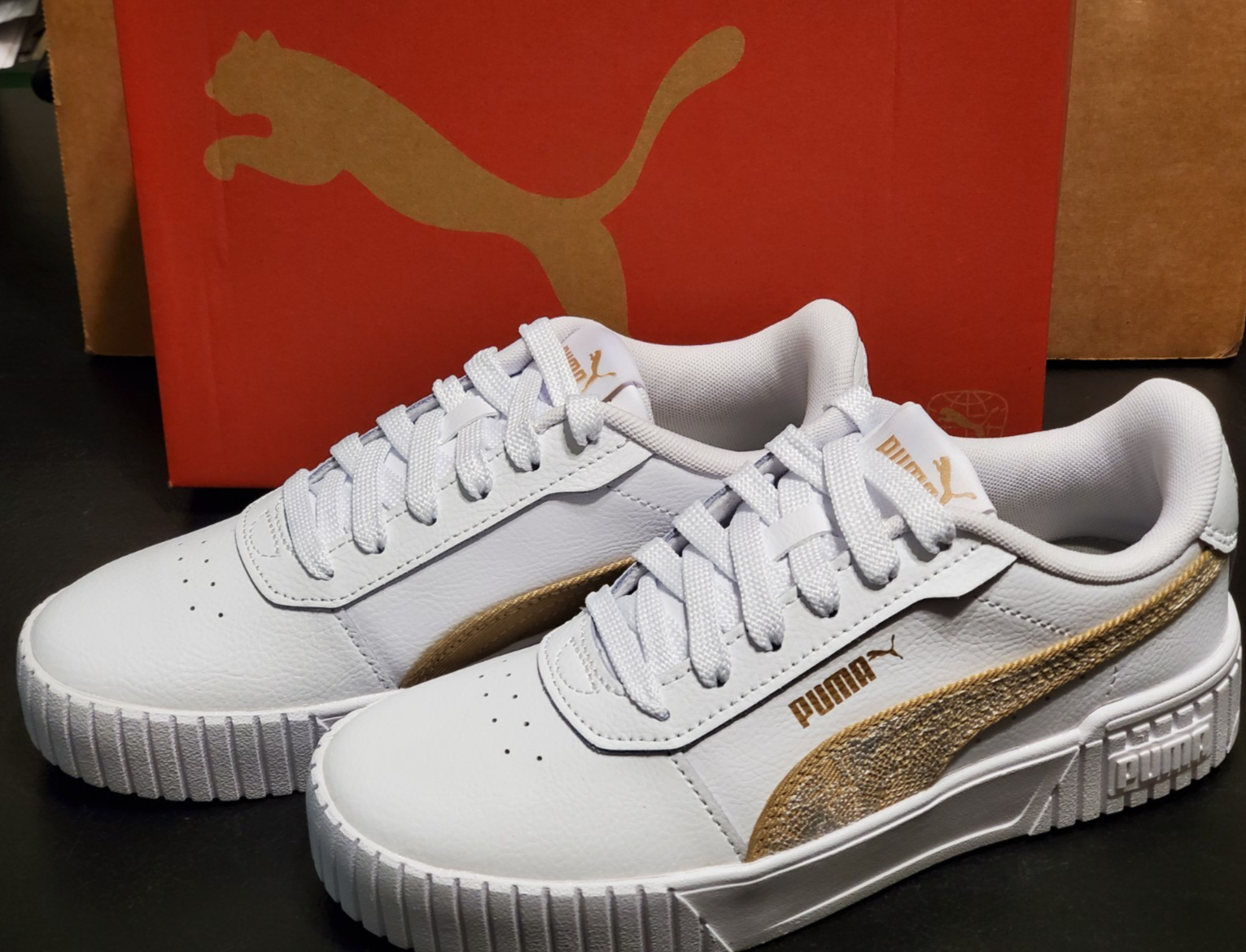 PUMA★CARINA STREET SD★厚底★兼用★PRAIRIE TAN-PUMA GOLD Shoes Puma Carina Street SD Prairie tan- Prairie tan- Gold