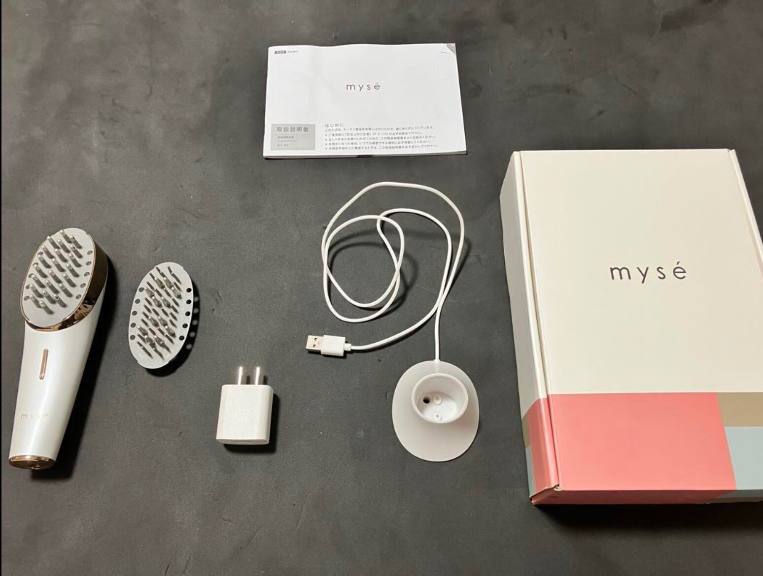 myse MS-80W WHITE　YA-MAN YA-MAN Myse Scalp Lift MS-80W EMS Facial Equipment with Box