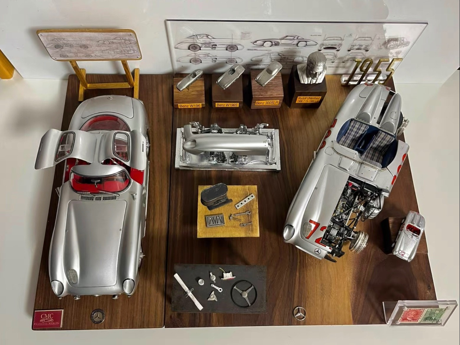 Mercedes-Benz 300SLR & 722 Diorama (CMC) [1:18 scale] | eBay