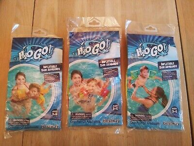 NEW LOT OF 3 Inflatable Swim Armbands