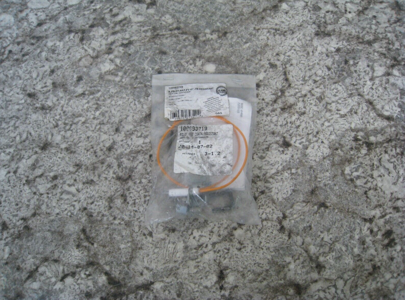 Natural Gas Pilot Burner Assembly