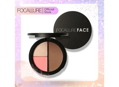 Focallure Trio Blush Highlight & Contour - 03