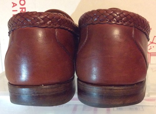 Allen Edmonds MAXFIELD Chili Leather Loafers Tassels Man's 10D ($365)