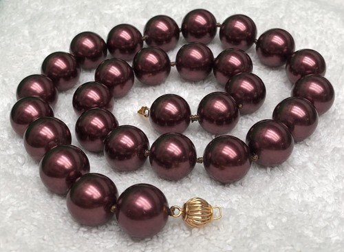 Böhmische Glasperlen Rund, 8 Mm, Burgunderrot – 36 Stück, Ideal Für Schmuck & Deko