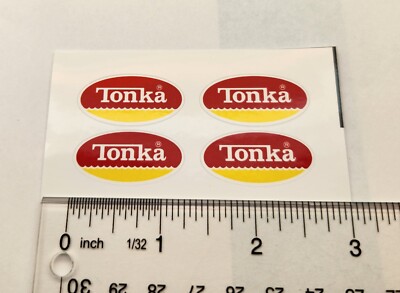 Tonka Logo Sticker 1974 To 1975 Vintage Oval Vinyl Decals Regular Tonka 