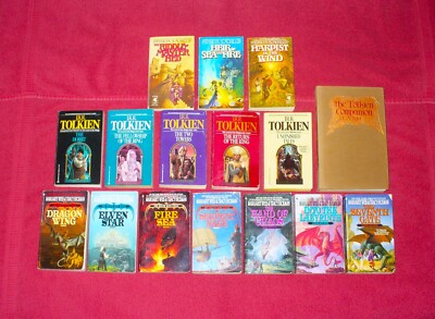 JRR TOLKIEN LORD OF THE RINGS HOBBIT PAPERBACK DEATH GATE CYCLE RIDDLE MASTER 16