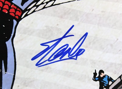 Stan Lee Signed 24x36 Amazing Fantasy #15 Spider-Man Poster PSA/DNA Itp #6A23151