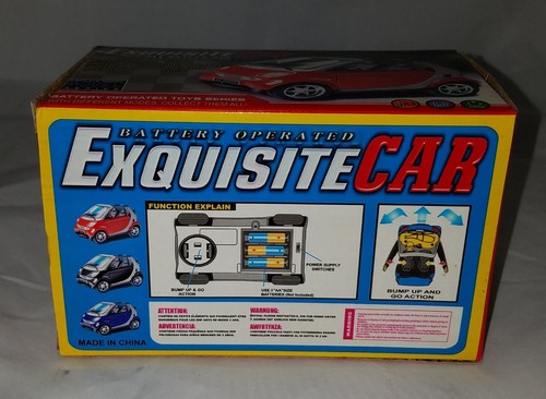 Battery Operated Music Bump & Go Exquisite Car  Emulate Model Series Red