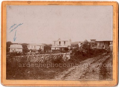 Haïti.Port au Prince."Quartier Bas peu de chose".Photo Citrate 11,8x16,7cm.1904.