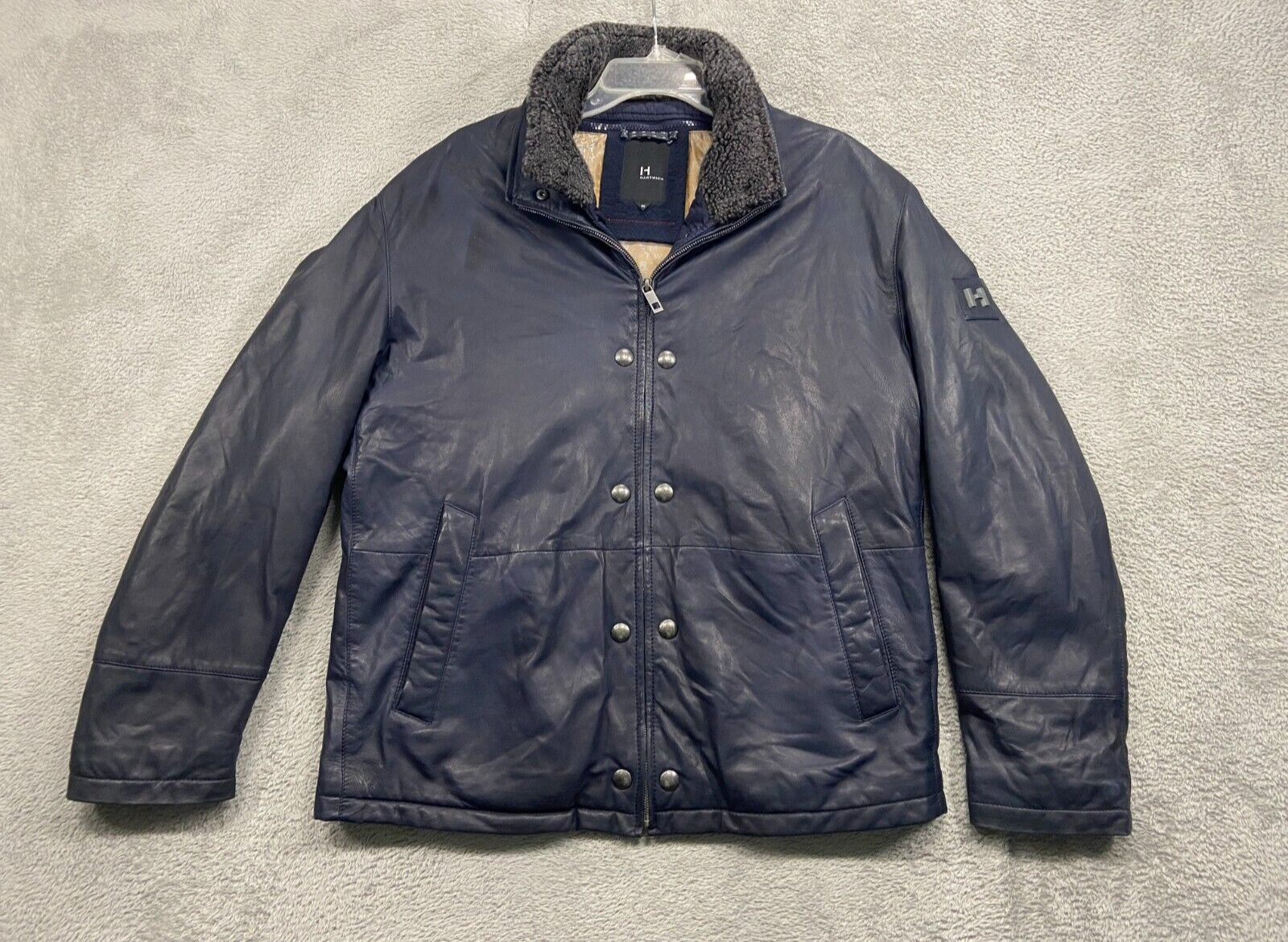 ジャケット・アウター 00s Stitched fur jacket 00s archive fur leather down jacket 2294