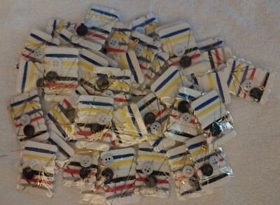 Travel Sewing Kit Set, Needle*6 Threads*2 Buttons*Safety Pin Sew Kit-Lot of 42