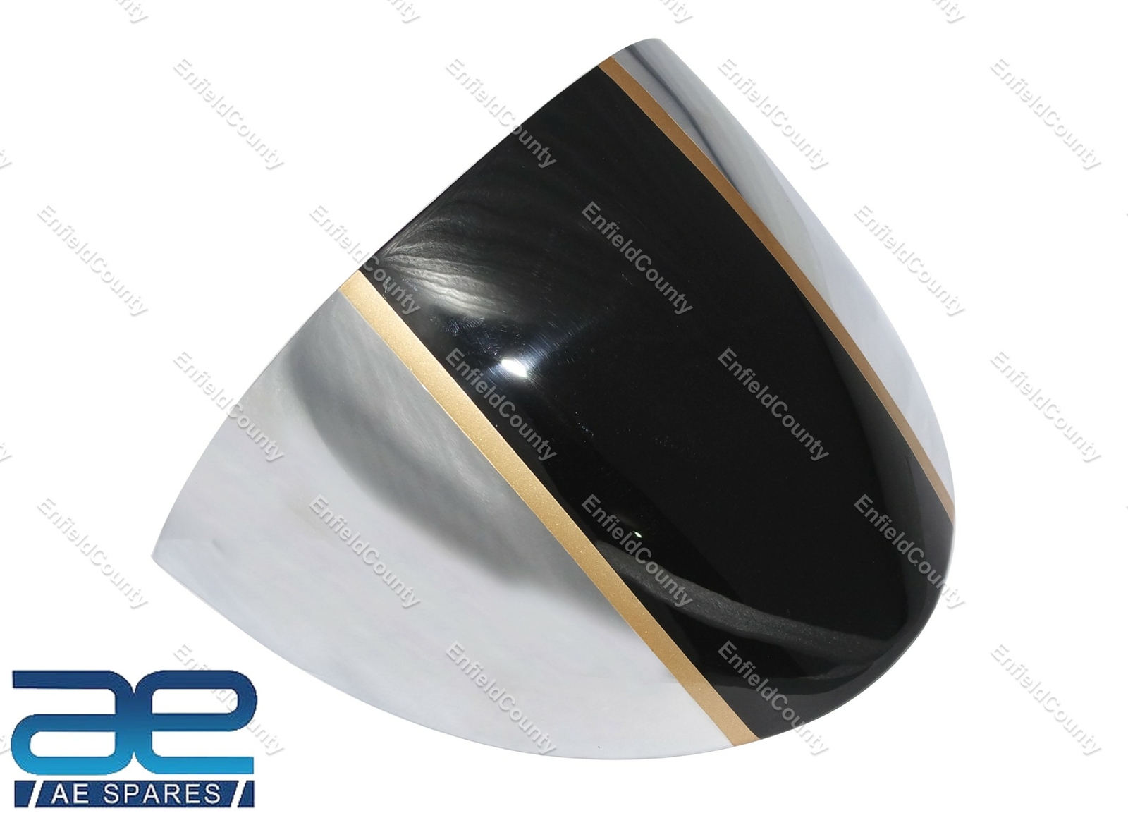 Single Seat Cowl Black & Chrome For Royal Enfield Continental GT 650cc 
