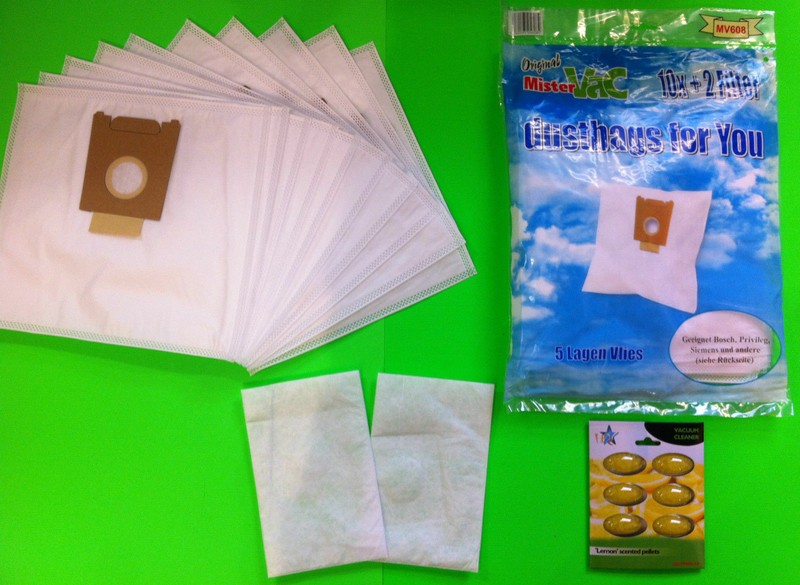 10 Staubbeutel FiltertÃ¼Ten FÃ¼R Siemens: Vs 51 A 20 Super Xs Dino, Vs 51a20 