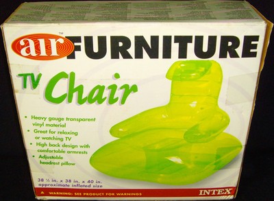 Vintage1998New in BoxIntexAir FurnitureInflatableTV ChairFlorescent Green