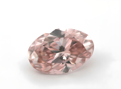 0.95ct Natural Loose Fancy Orangy Pink Diamond From Argyle Mine AUS PC2 GIA Oval