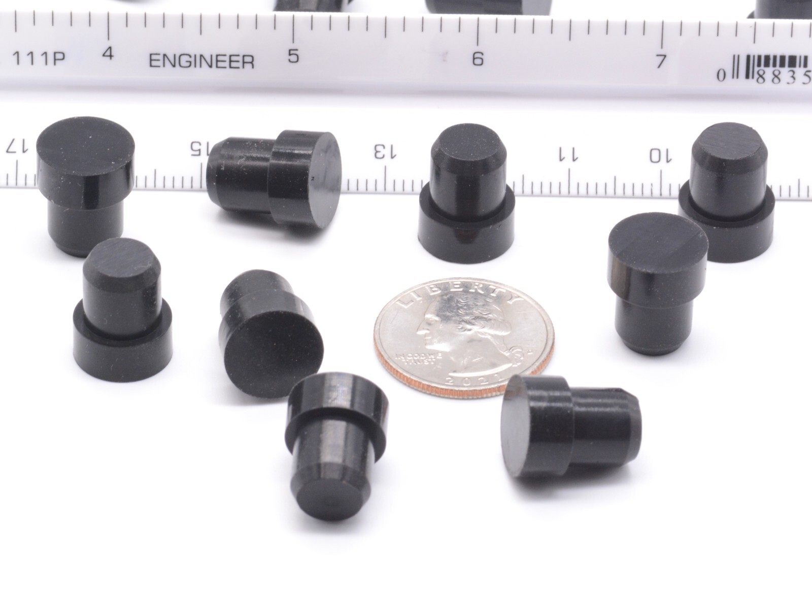 Universal Push in Rubber  Feet   Premium Grade  5 Sizes  Various Pack Sizes