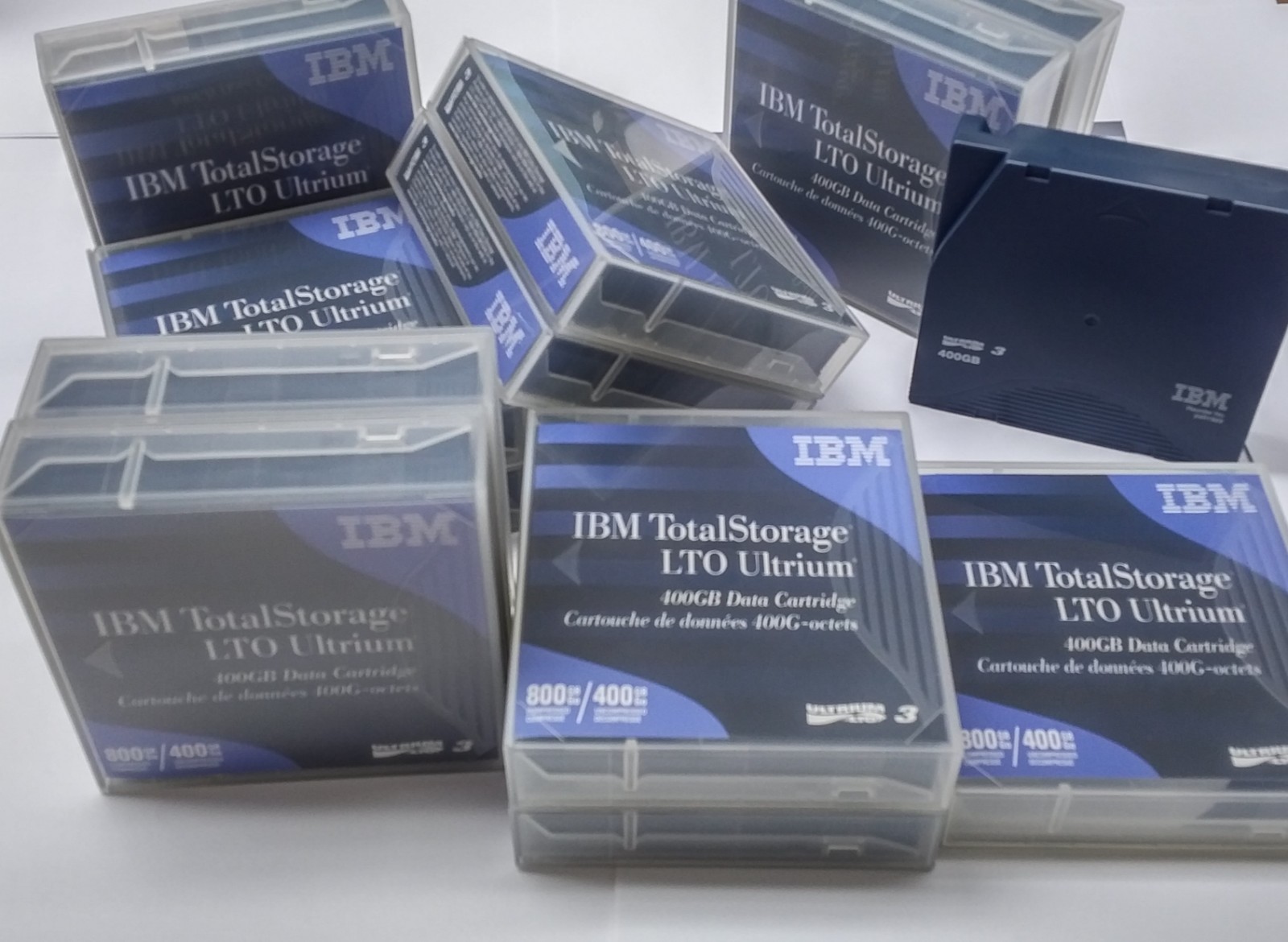 (LOT of 12) LTO Ultrium-3 400GB IBM 24R1922