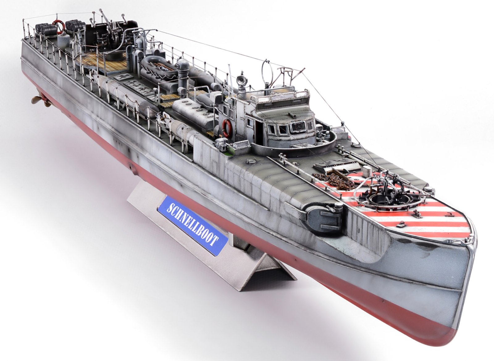 Pro Built model Schnellboot Typ S-38B WWII torpado ship 1/72