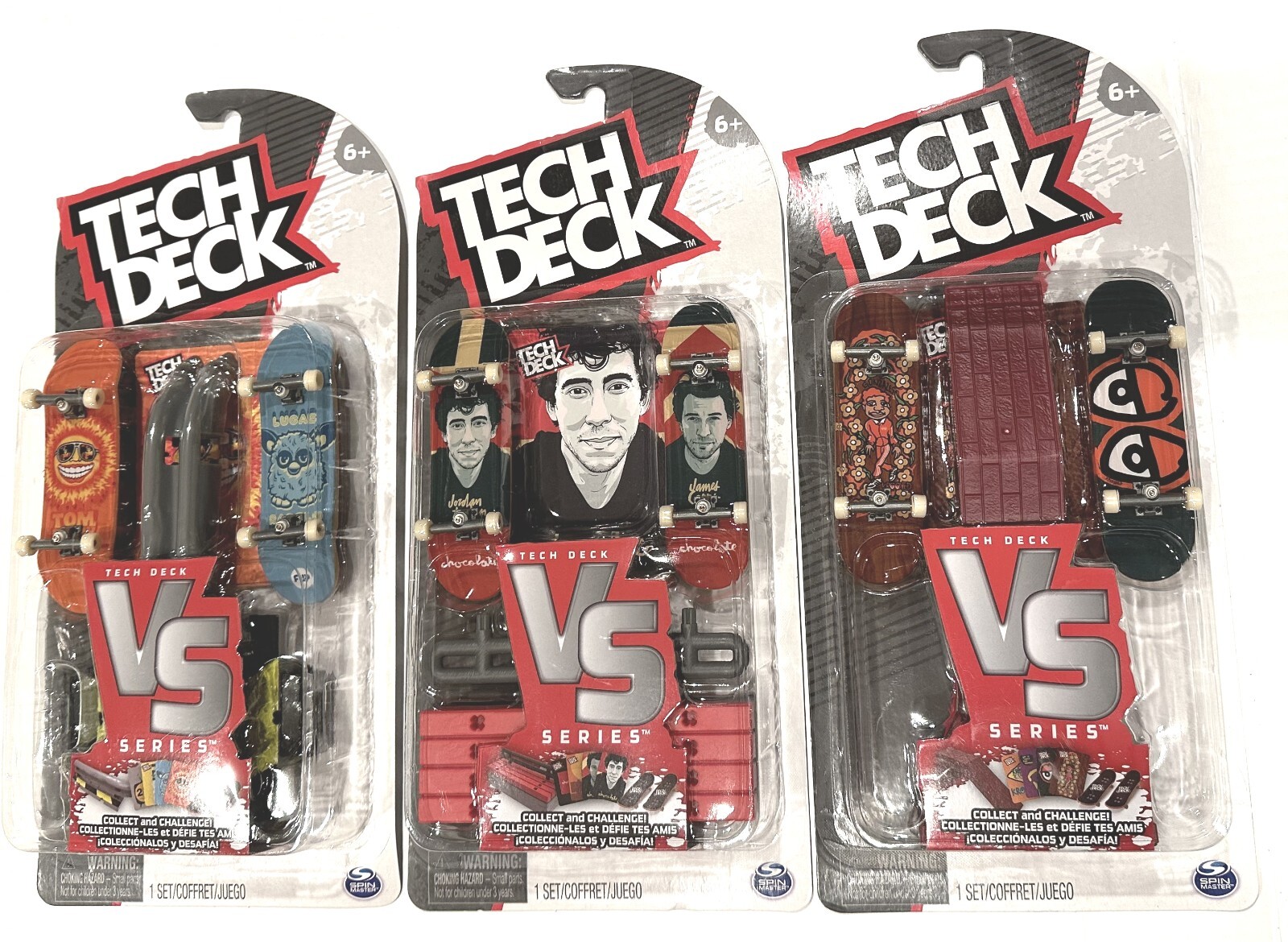 Complete Set Of 3 - Tech Deck Skateboards Versus Series