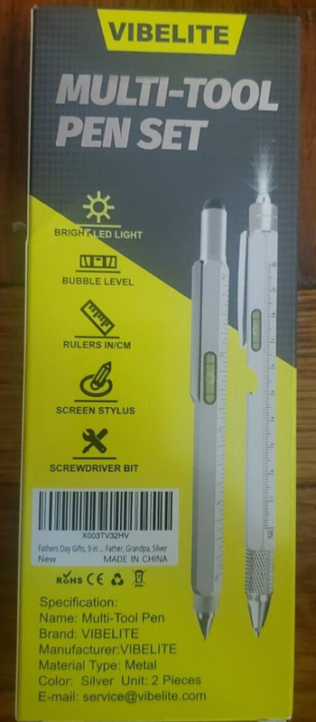 vibelite 9 in 1 Multitool Pen Set Gadgets for Men
