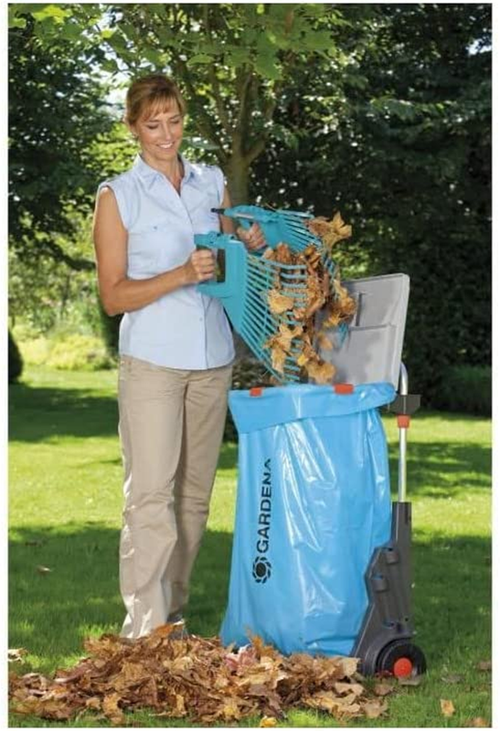 Gardena 03107-20 77 Cm 2X-Large Combi System Plastic Tine Vario Rake - Orange/Bl