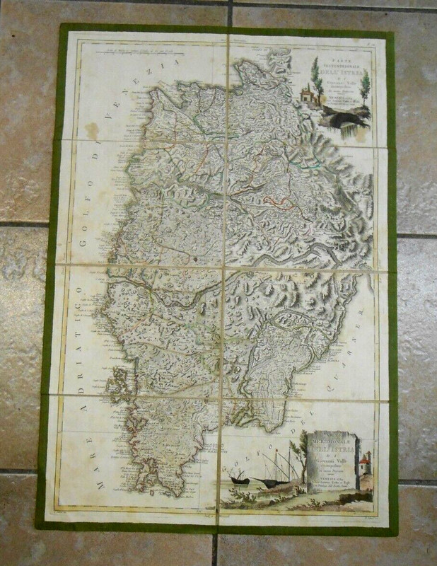 Antonio Zatta.Parte Settentrionale Dell'Istria.Parte Meridionale Dell Istria.