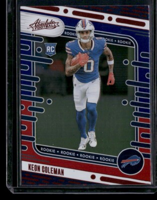2024 Panini Absolute - Keon Coleman Blue Red Foil RC Rookie #133 Bills