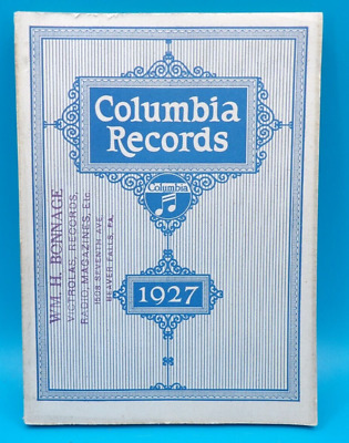 1927 COLUMBIA RECORDS CATALOG