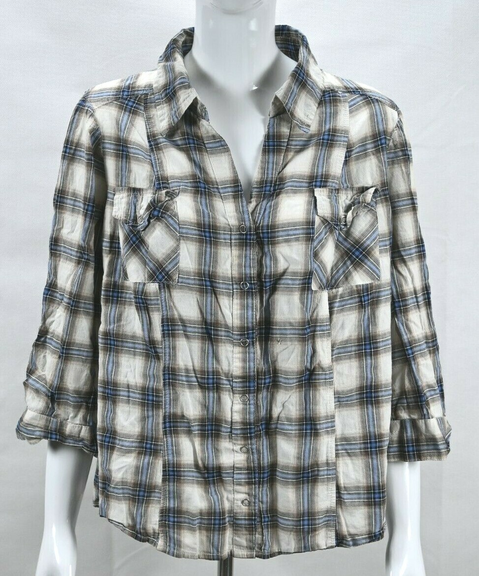 a.n.a A NEW APPROACH シャツ a.n.a. a new approach snap up shirt size XL RN#93677 | eBay