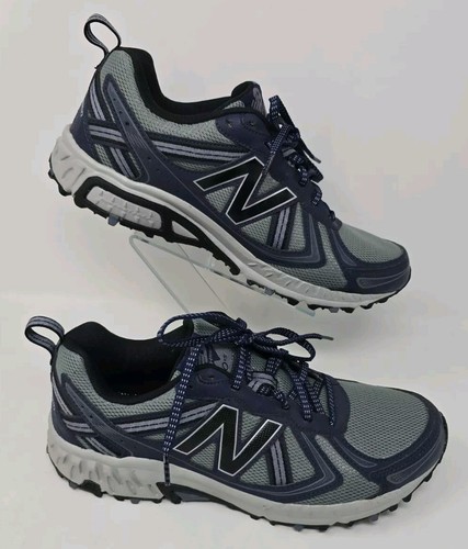 New Balance Men's MT410CN5 Steel/Navy Blue Hiking Trail