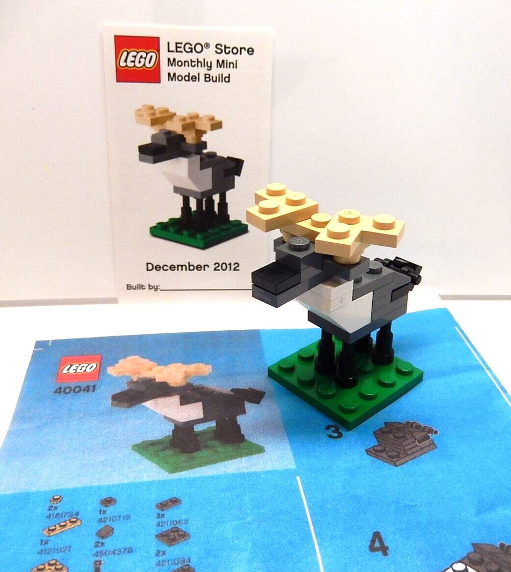 Lego 40041 Moose Monthly Mini Model Build December 2012 100 Complete eBay