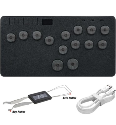 Bitfunx Leverless All Button Arcade Controller SOCD Hitbox Turbo Custom RGB