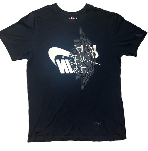 90’s Nike Air Jordan ウイングロゴ　T-shirt ブラック 楽天市場】NIKE vintage ナイキ ヴィンテージ Tシャツ サイズ：L