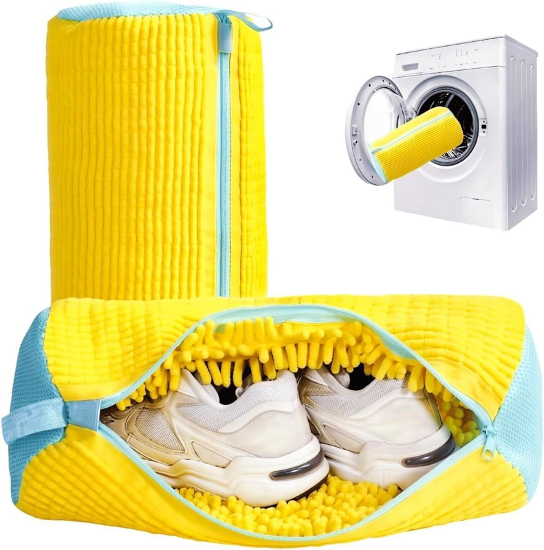 Laundry Shoe Wash Bag Set of 2, Washing Machine Dryer Use, Reusable Mesh Pouch f