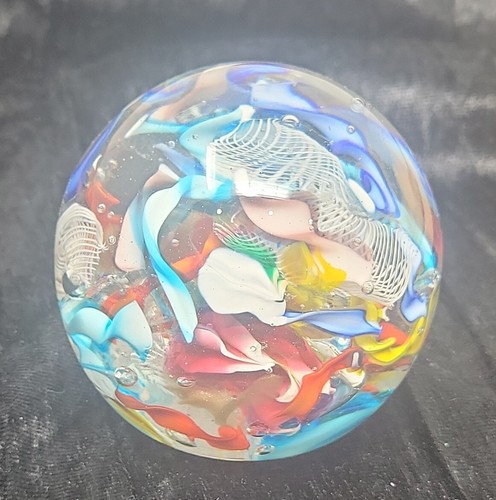 ムラノ Murano Latticino Glass ペーパーウエイト Murano Latticino Glass レースガラス ペーパーウエイト - メルカリ