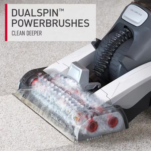 Hoover Dual Spin Pet Upright Carpet Cleaner Machine - White NEW