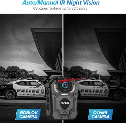 📸 BOBLOV HD 1296P Police Camcorder Body Camera with Audio vedio Recording 128GB