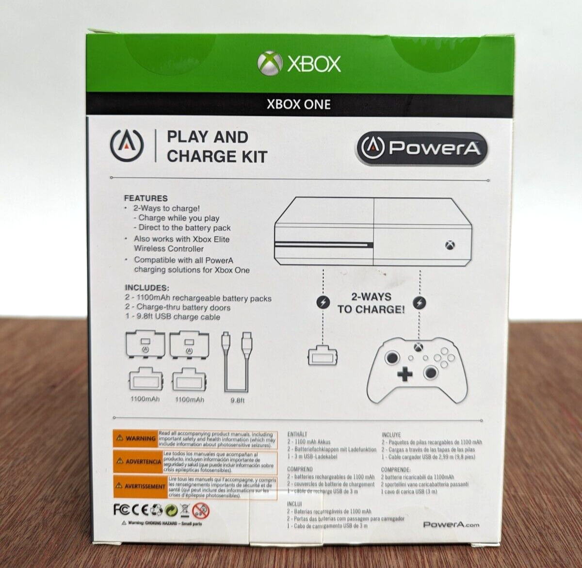Play & Charge Kit For Xbox One, 2 Battery Packs by Power A 