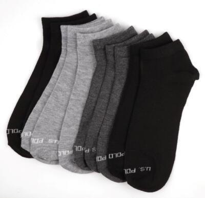 Mens Low Cut Socks Moisture Control US Polo Association Sport Sock Pack of 10
