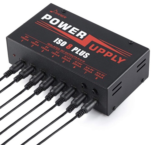 Donner Guitar Effect Pedals Power Supply DP-4 8 Plus Isolated Output