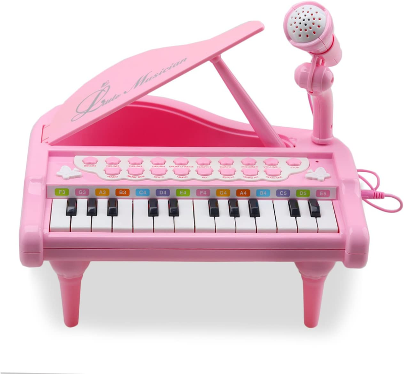 Toy Piano for Baby Girls Pink Toddler Piano Keyboard Toy 1 2 3 Years Old Girls K