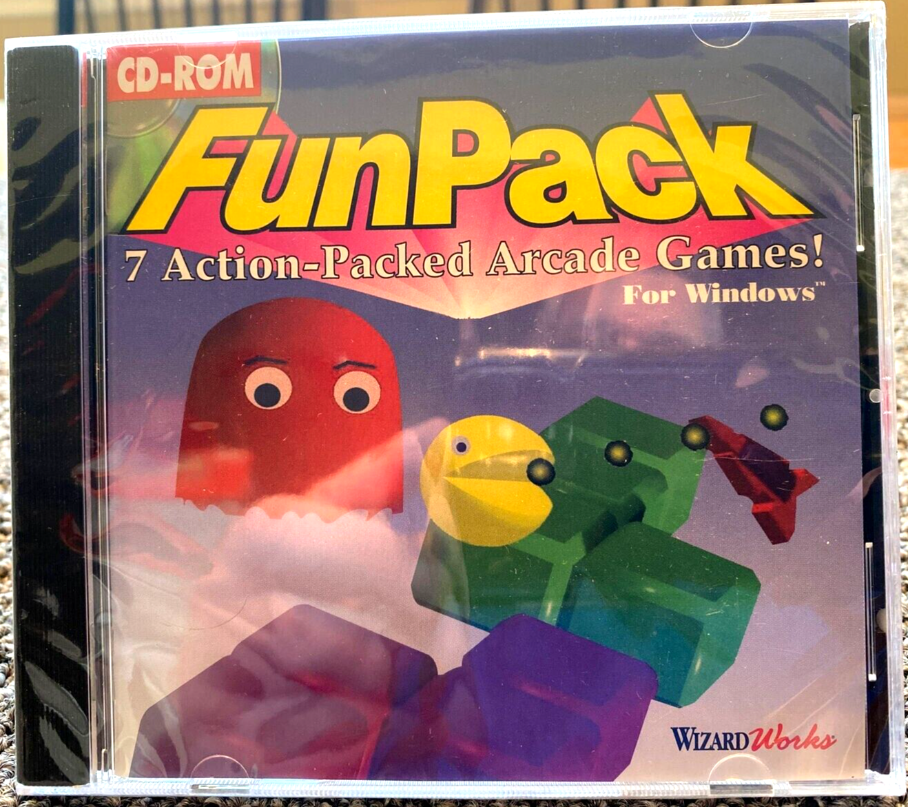 CD-ROM PC Video Game Windows Funpack Wizard Works NEW SEALED