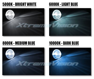 XtremeVision H7 HID Xenon Replacement Bulbs - 4300K 5000K 6000K 8000K 10000K