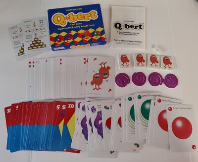 Qbert Card Game (Parker Brothers, 1983) - Based on the Arcade Game DM